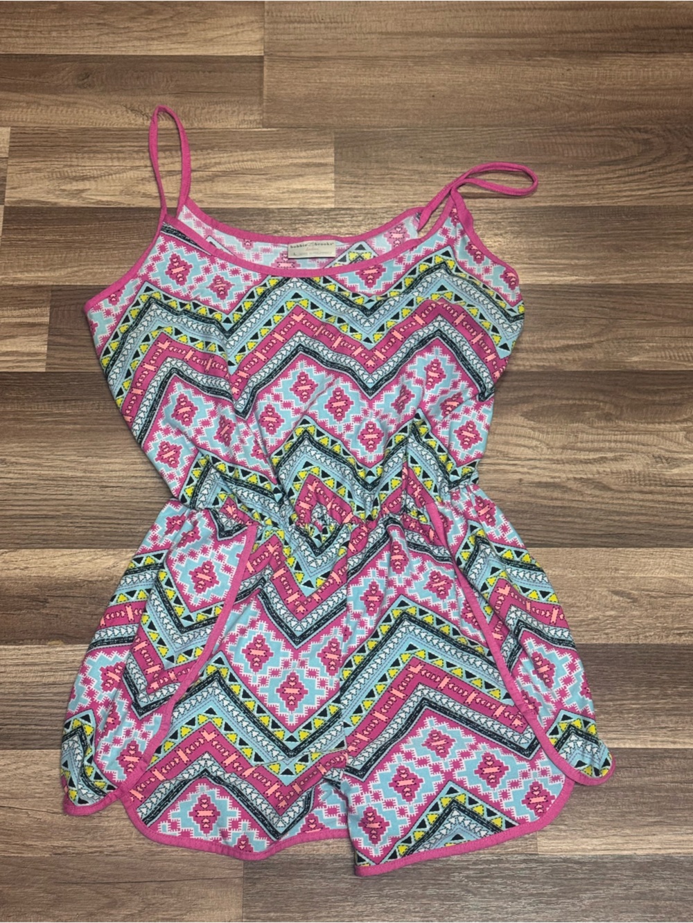 Girls Pink Patterned One-Piece sleepwear